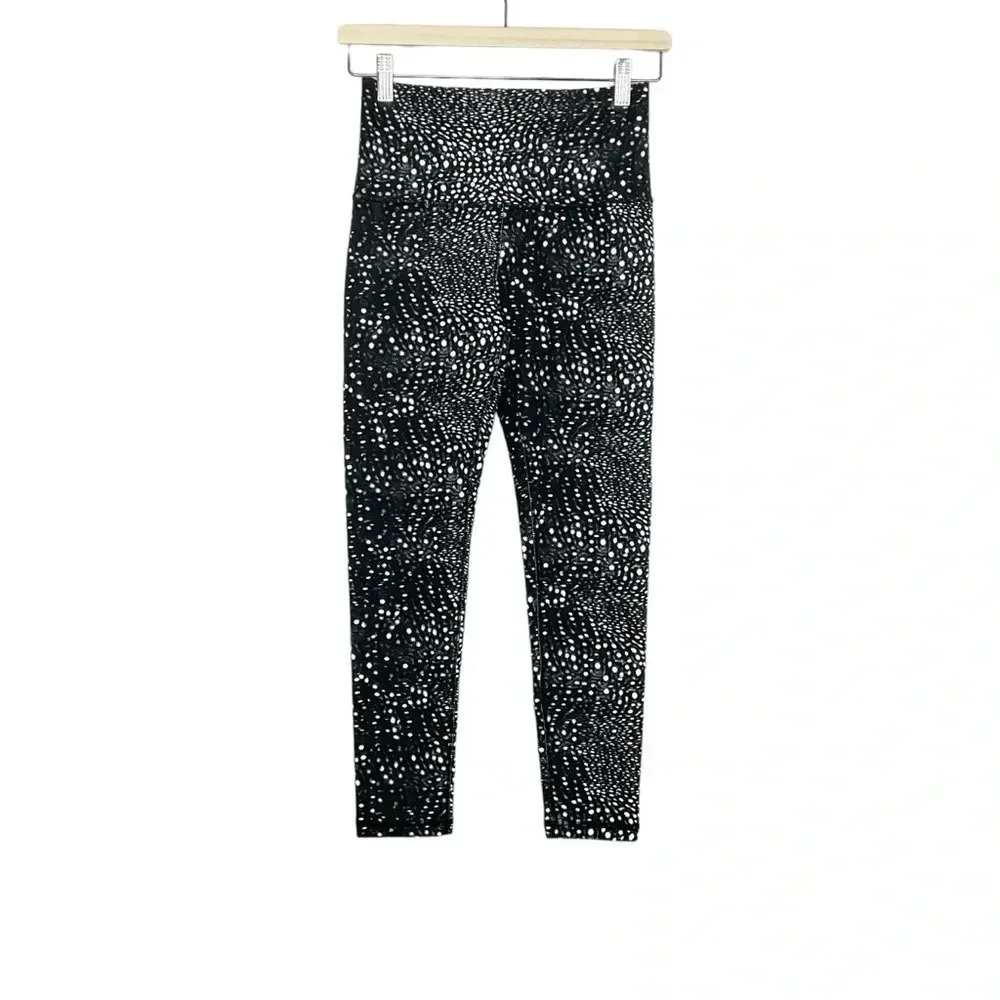 Calia Black 7/8 Legging Deep Sea Dots Size Small